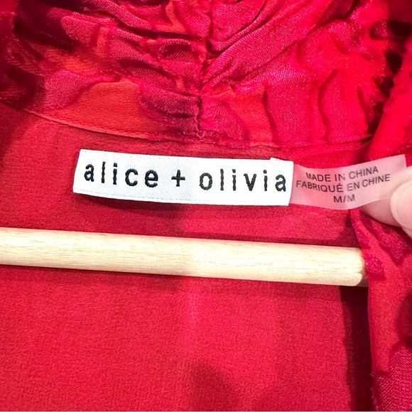 Alice + Olivia Arie Tie Neck Blouse - Picture 8 of 9